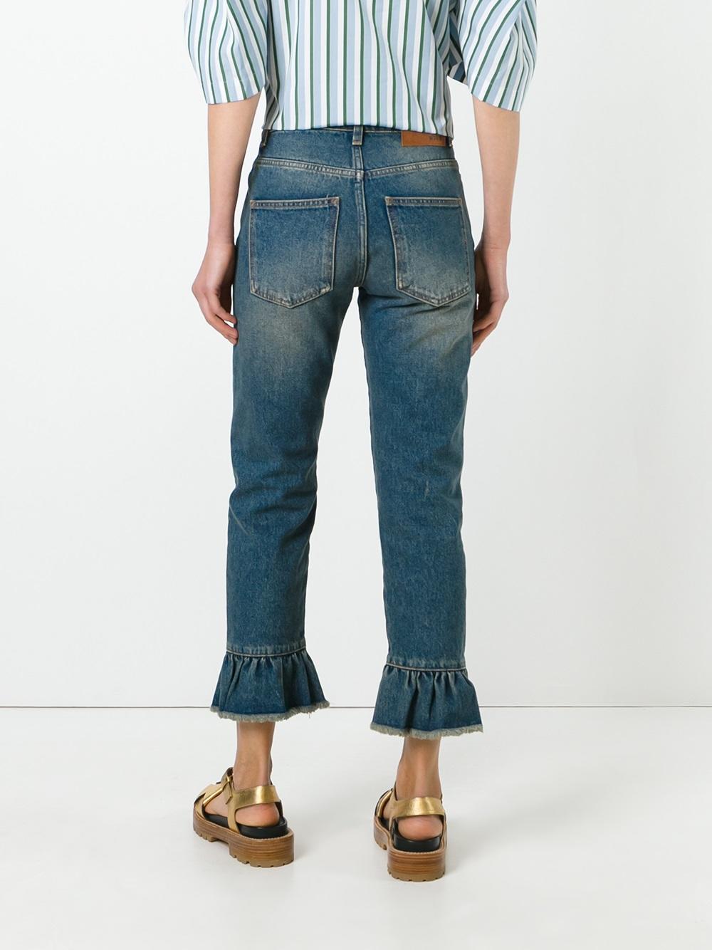 levi's ruffle jeans