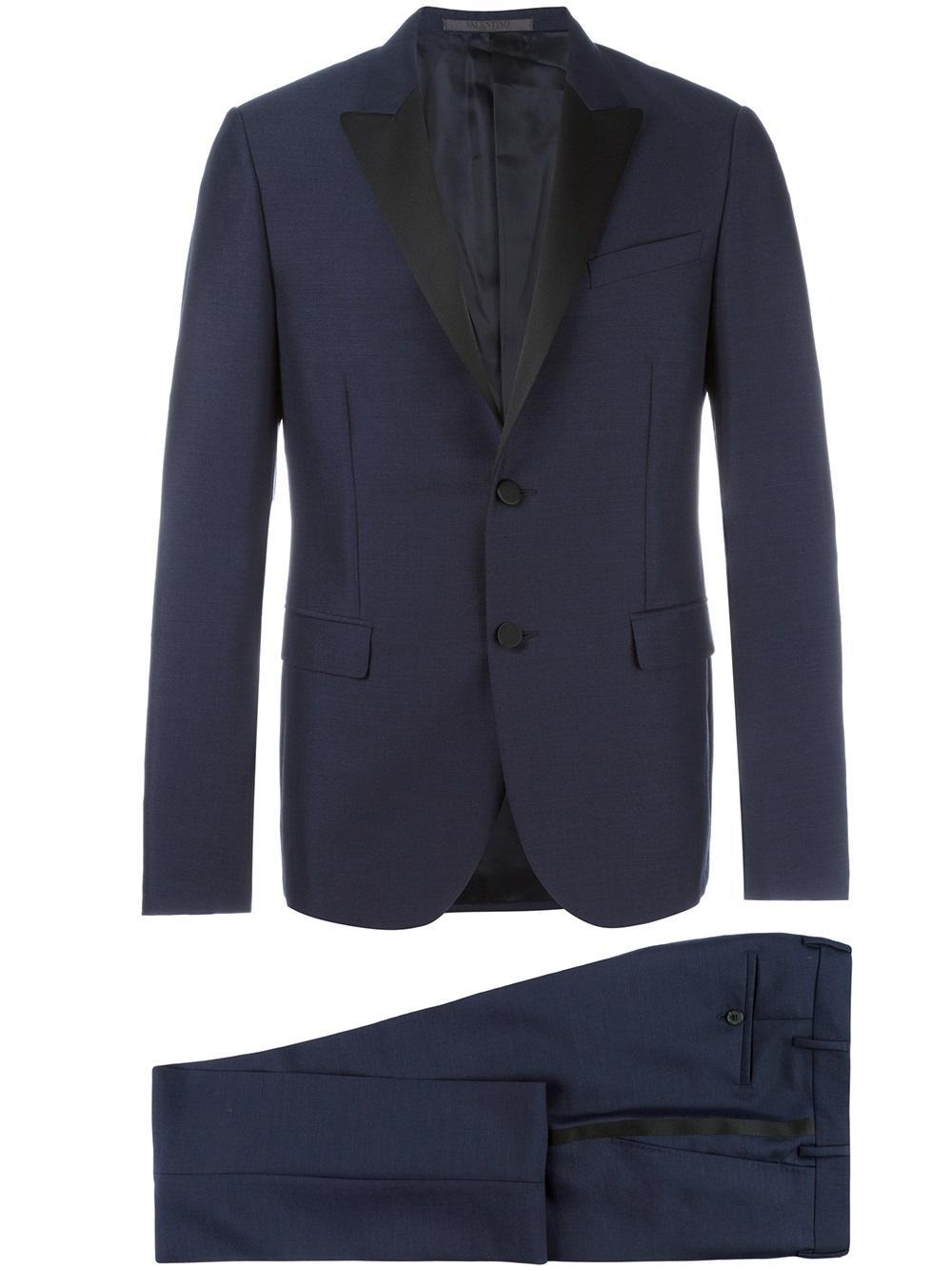 Lyst - Valentino Two Piece Suit in Blue for Men