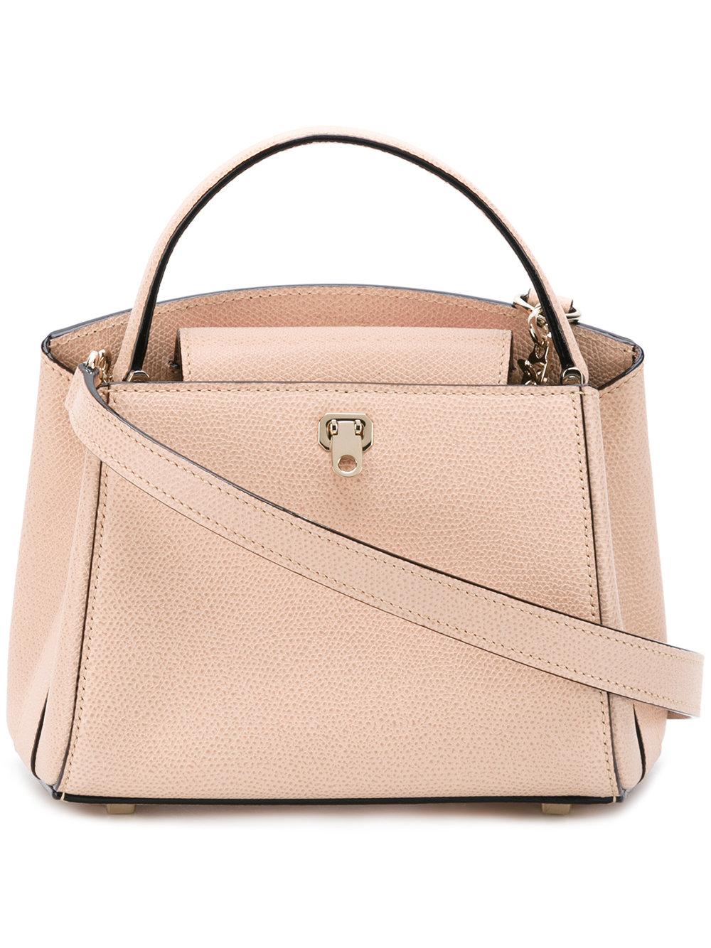 Valextra 'micro Brera' Shoulder Bag in Natural | Lyst