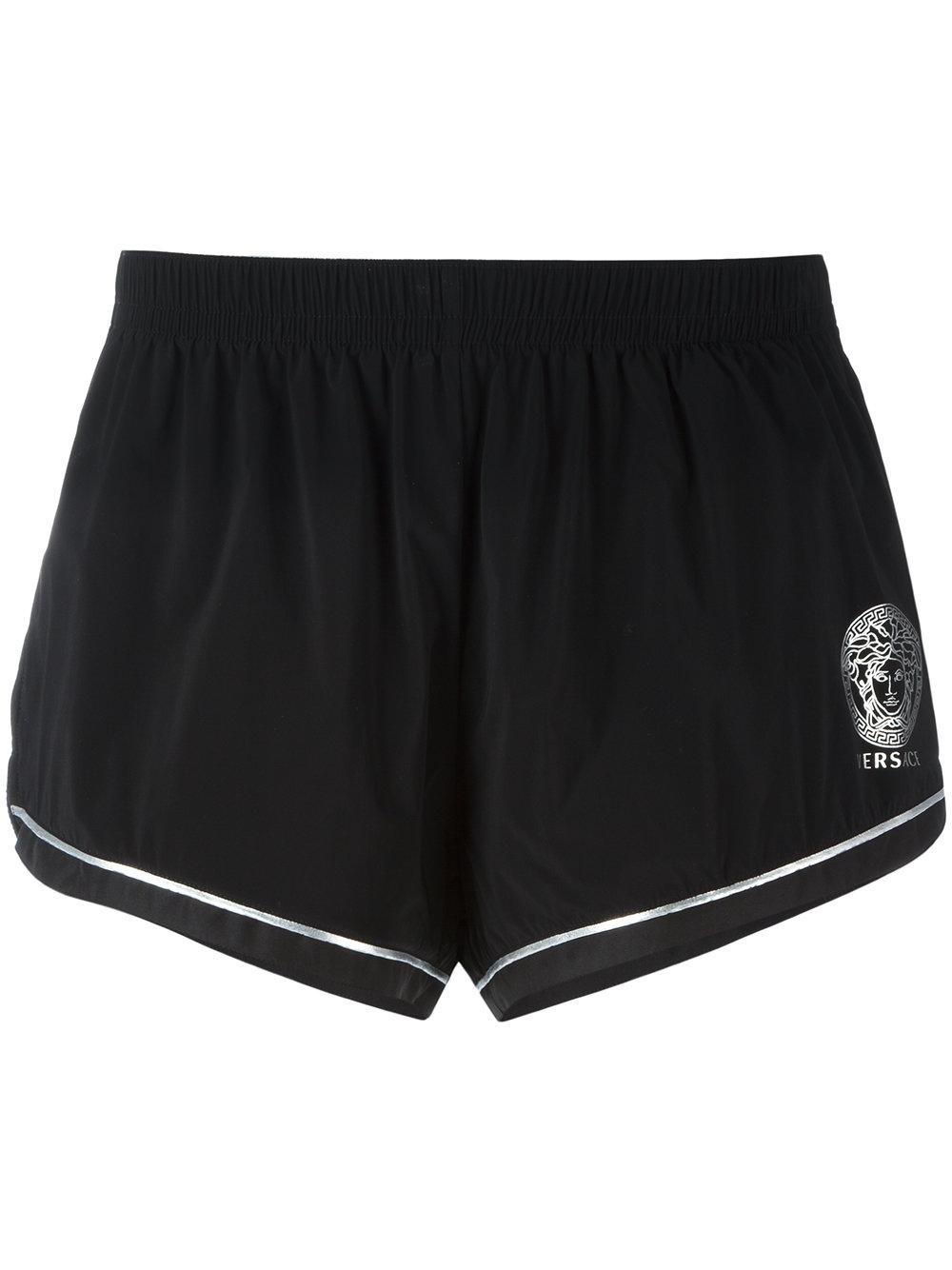 mens black versace swim shorts
