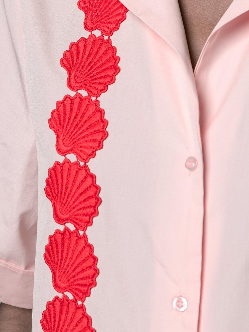 Lyst - Jour/NÃ© Shell Embroidered Shirt in Pink