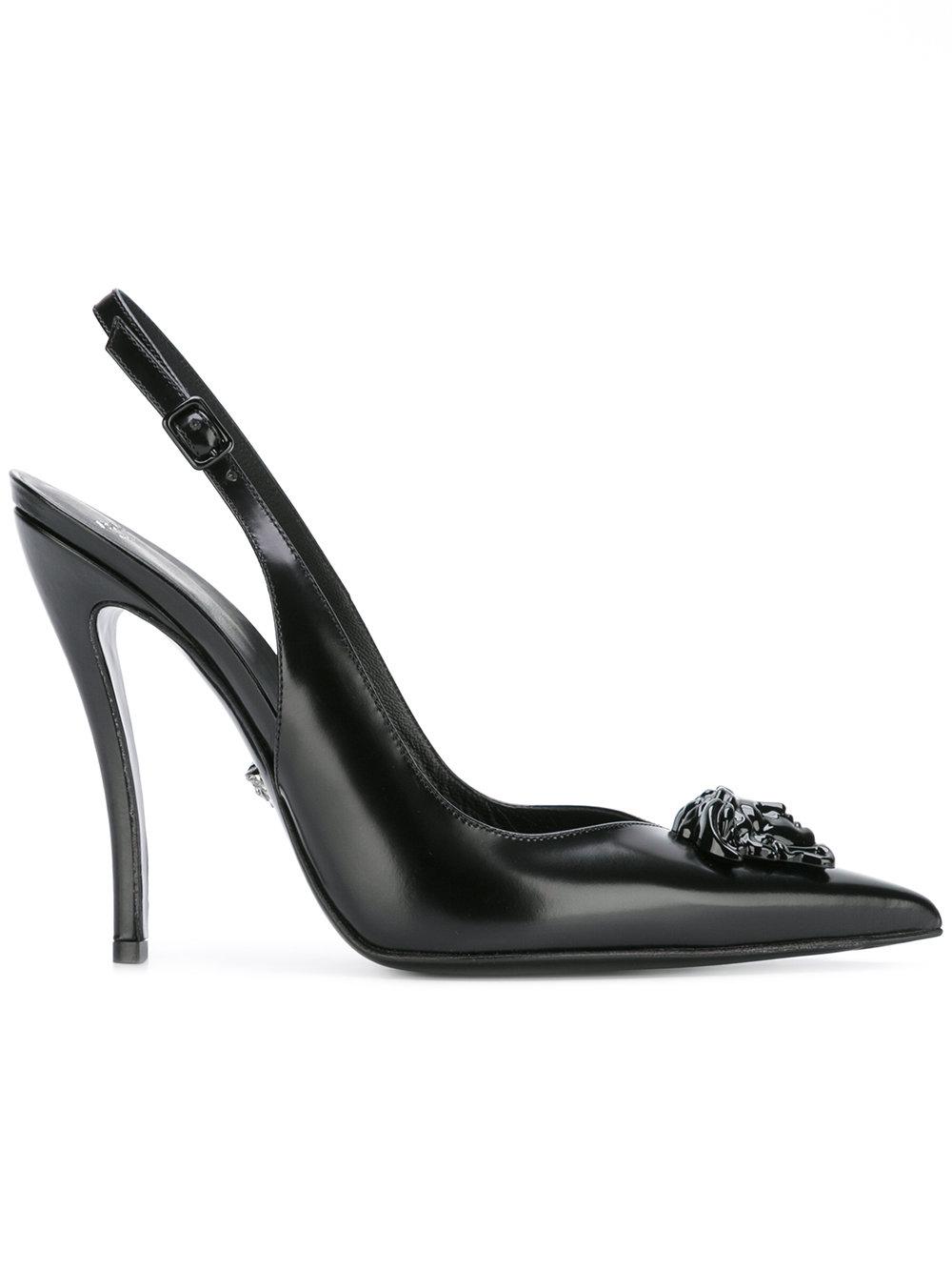 versace medusa slingback pumps