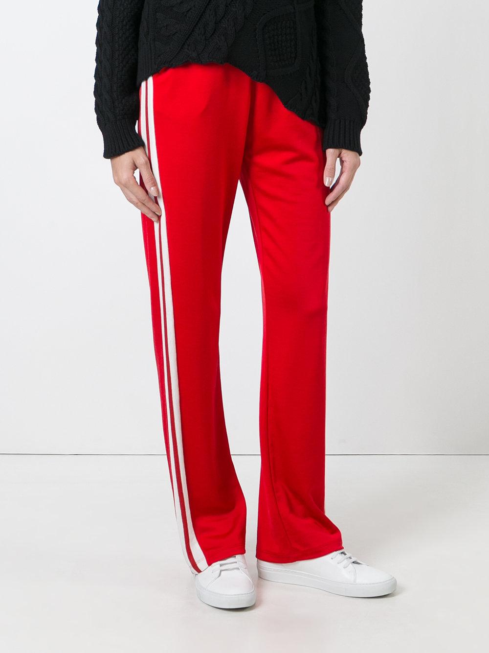 trousers with red side stripe