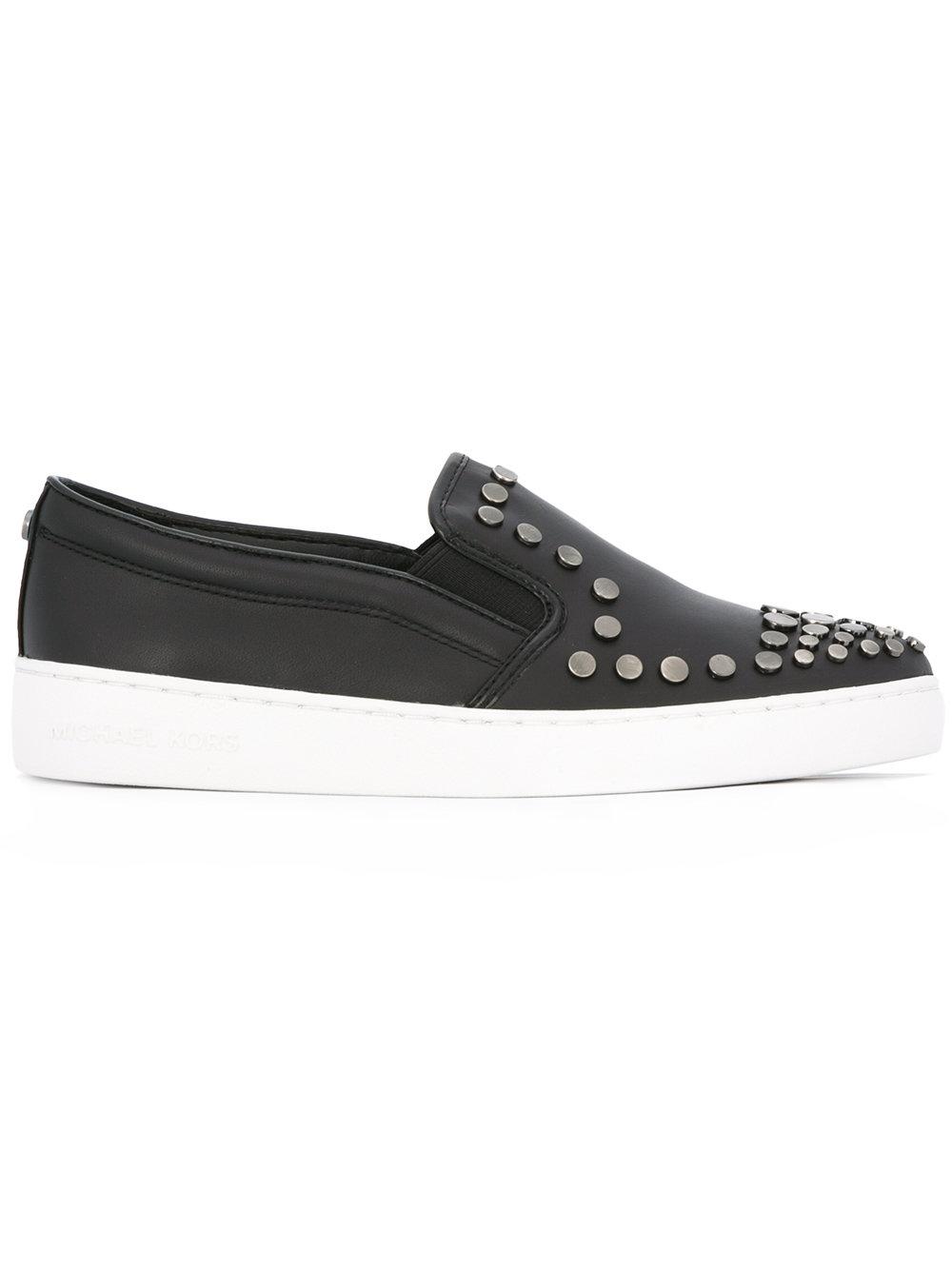 michael kors black patent leather sneakers