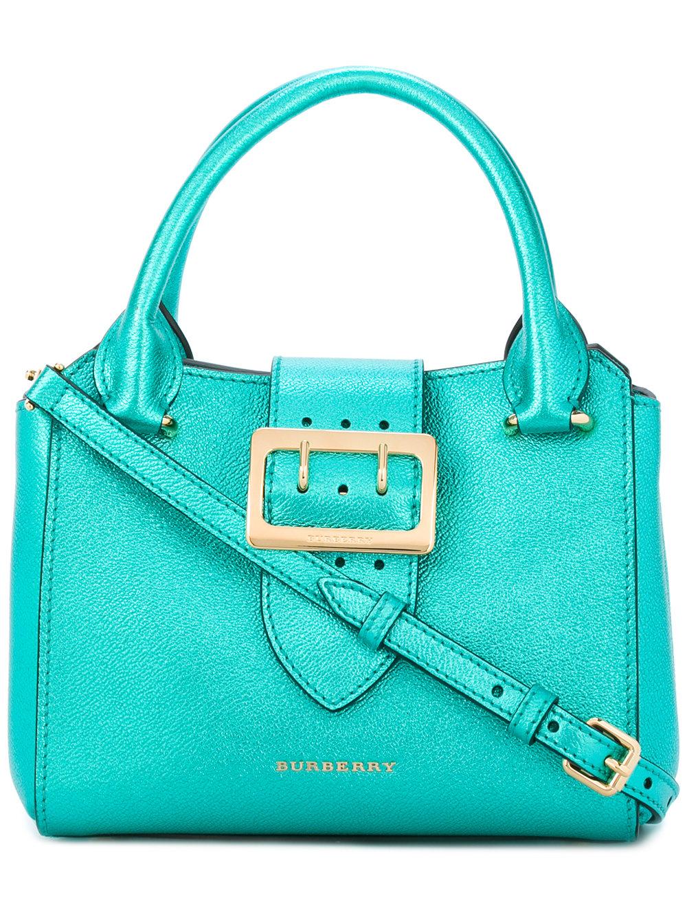 Lyst - Burberry Big Buckle Tote Bag in Green