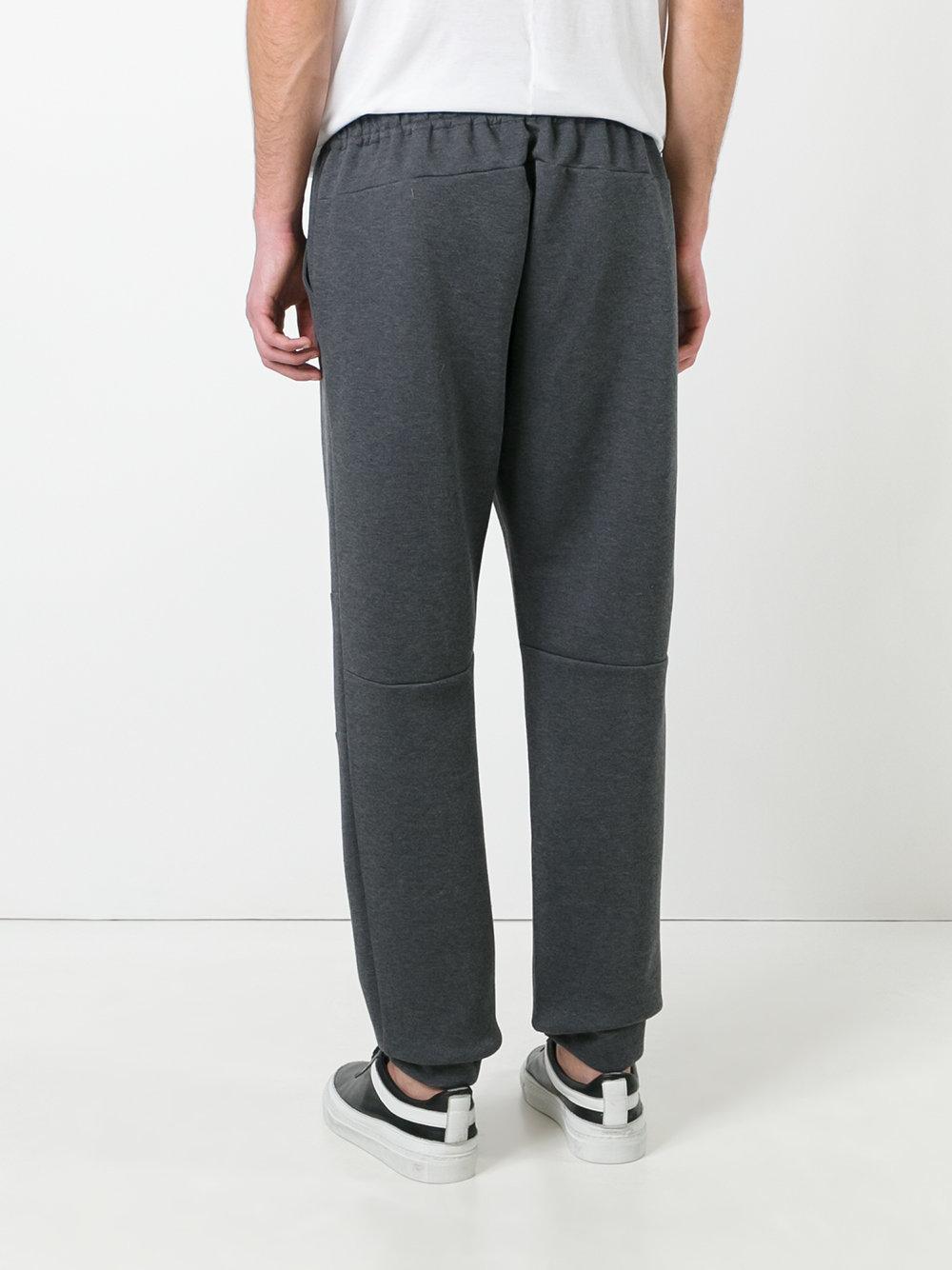 Lyst - Fendi Loose Fit Cuffed Joggers in Gray for Men