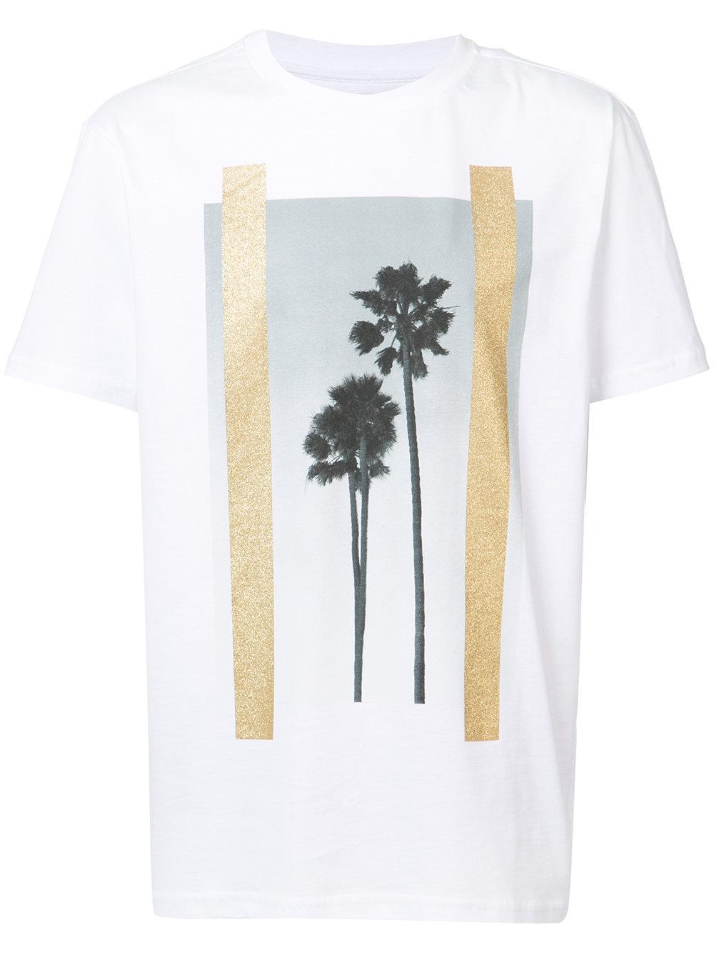 Lyst - Palm Angels Palm Tree Print T-shirt in White for Men