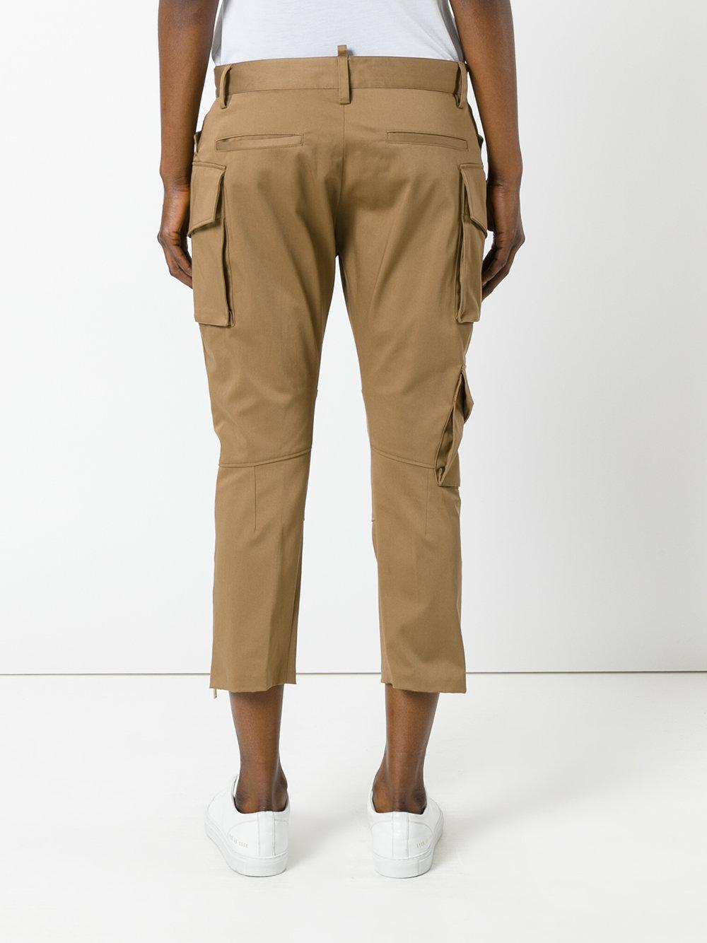 brown cargo pants h&m