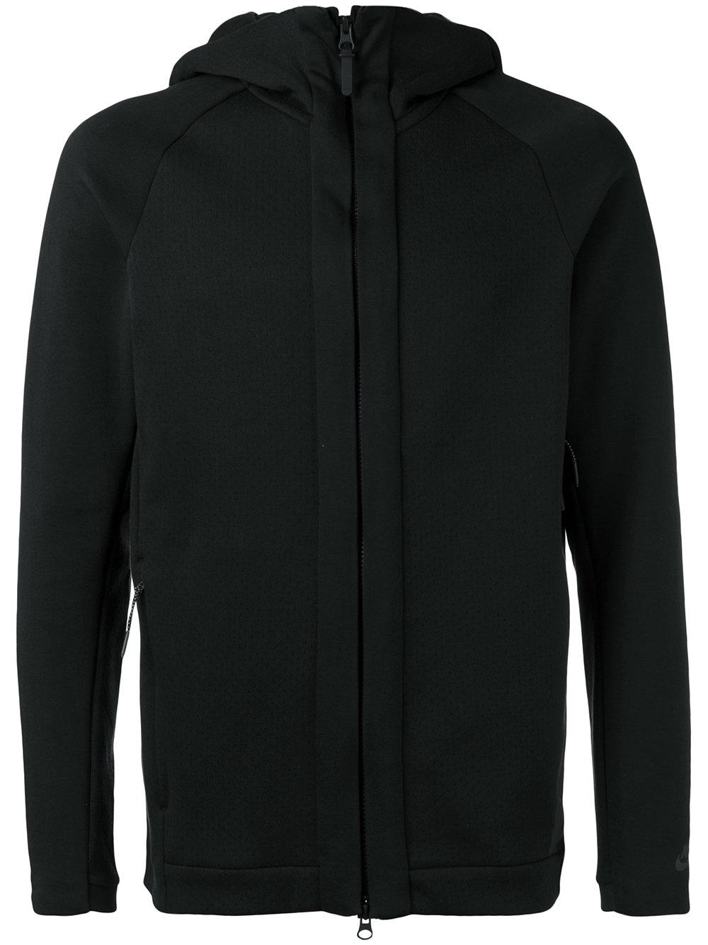 Lyst Nike  Zip Hooded Cardigan  in Black for Men