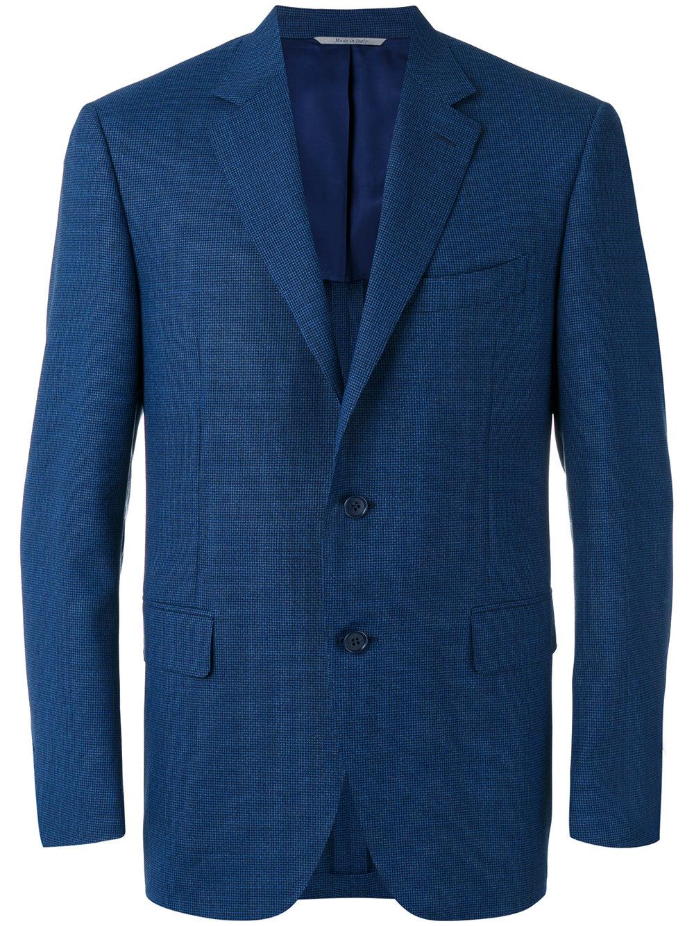Canali Two Button Blazer in Blue for Men | Lyst