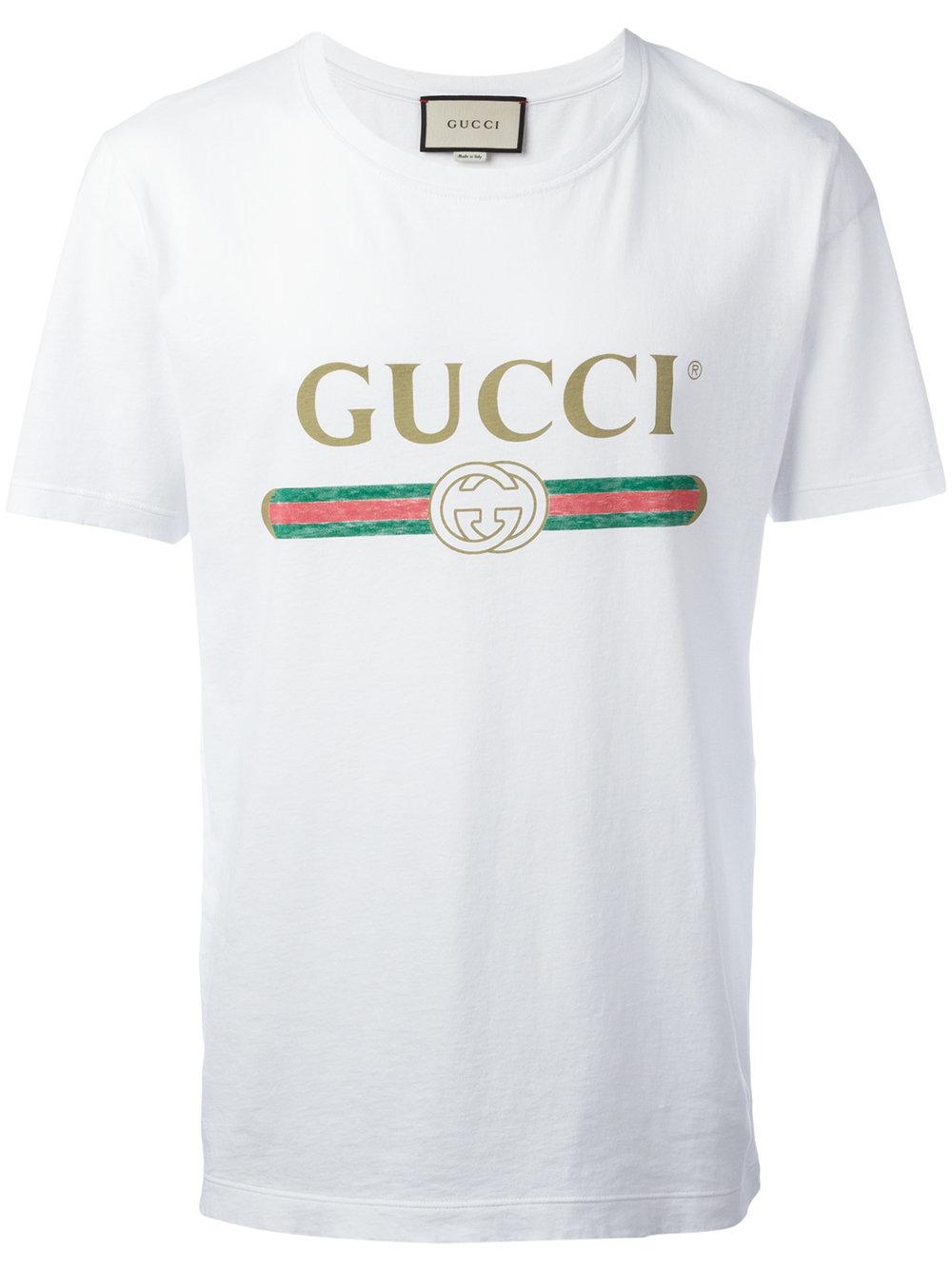 Lyst - Gucci - Print T-shirt - Men - Cotton - Xl in White for Men