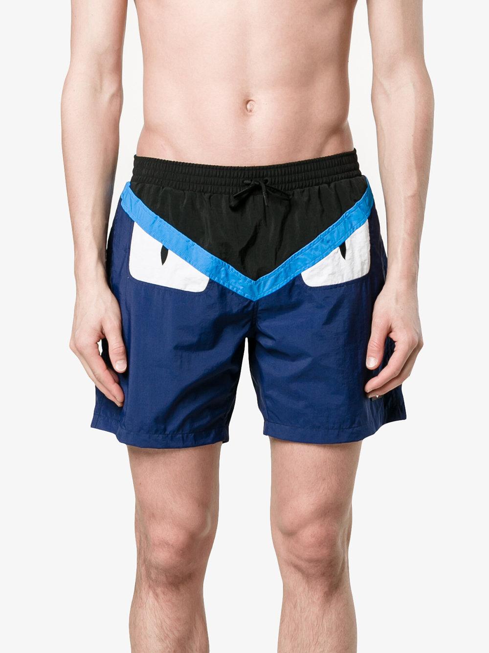 fendi bug shorts
