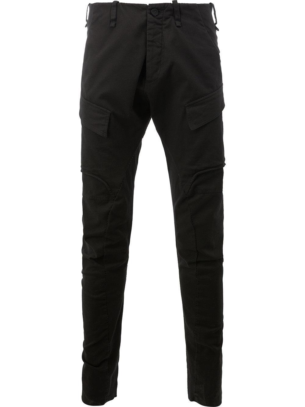 tapered cargo pants black