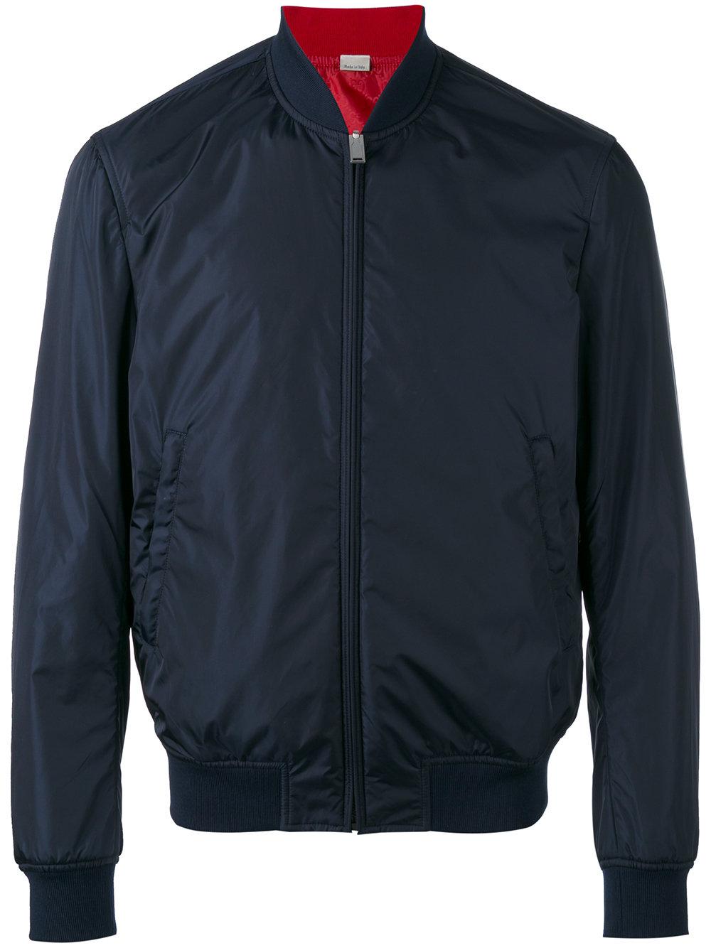 Gucci Ghost Reversible Bomber Jacket in Blue for Men | Lyst
