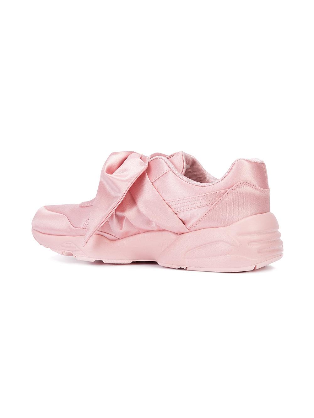 Puma Fenty X Rihanna Satin Bow Sneakers in Pink | Lyst