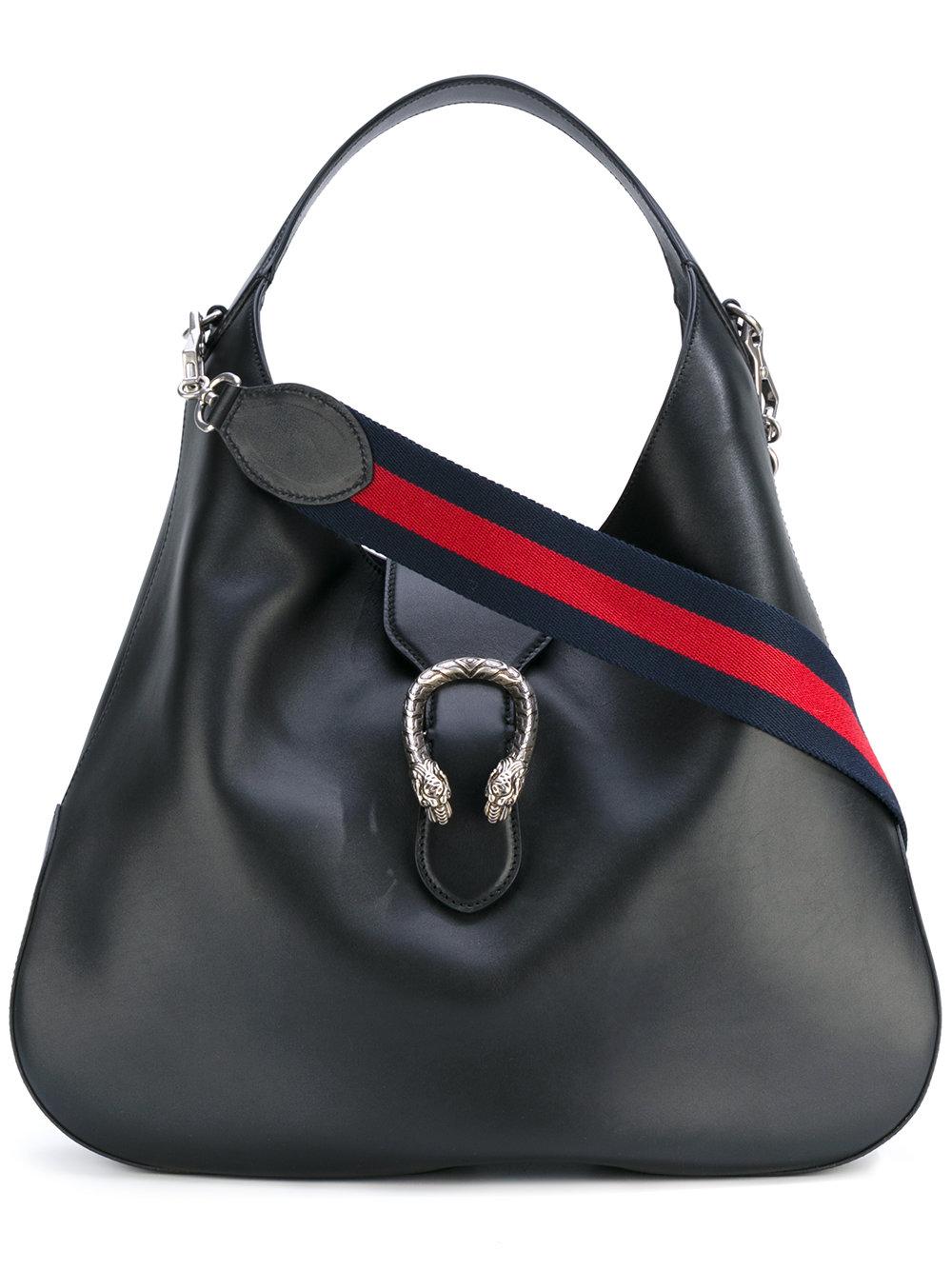 Lyst - Gucci Slouch Shoulder Bag in Black