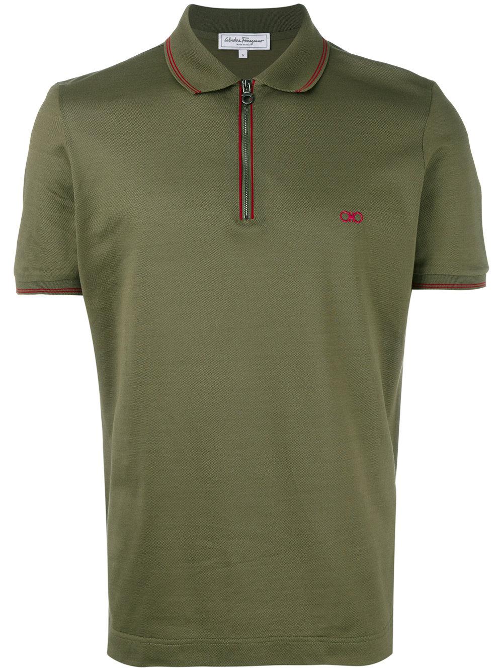 zip polo shirt