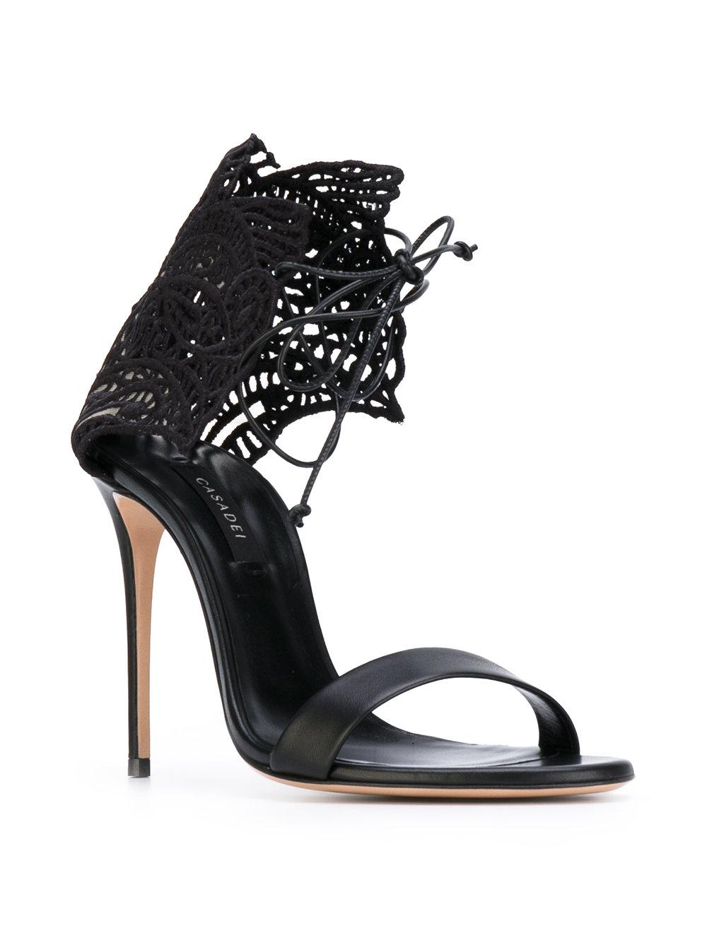Lyst Casadei Teatro Evening Sandals in Black