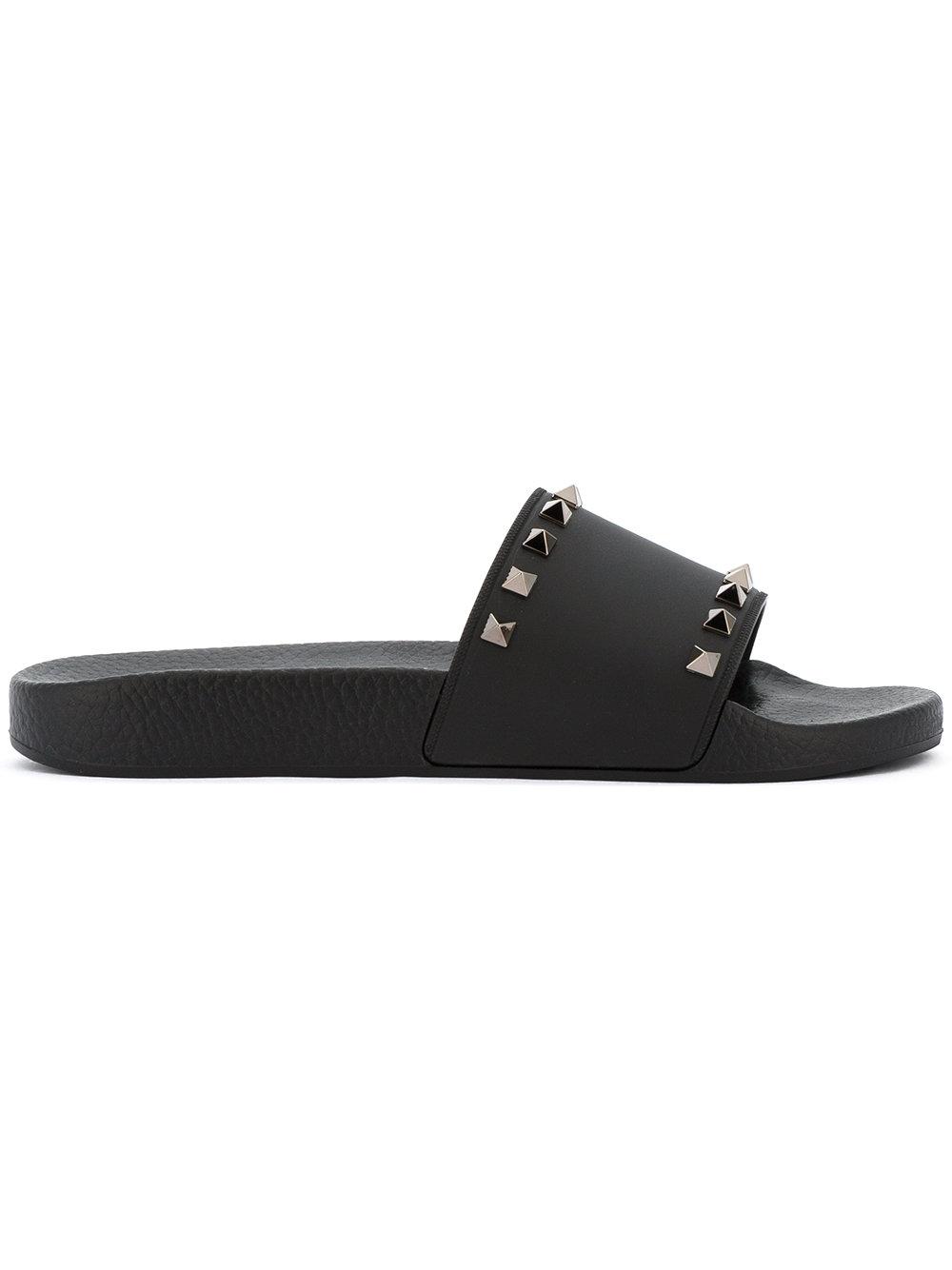 valentino rockstud pool slides