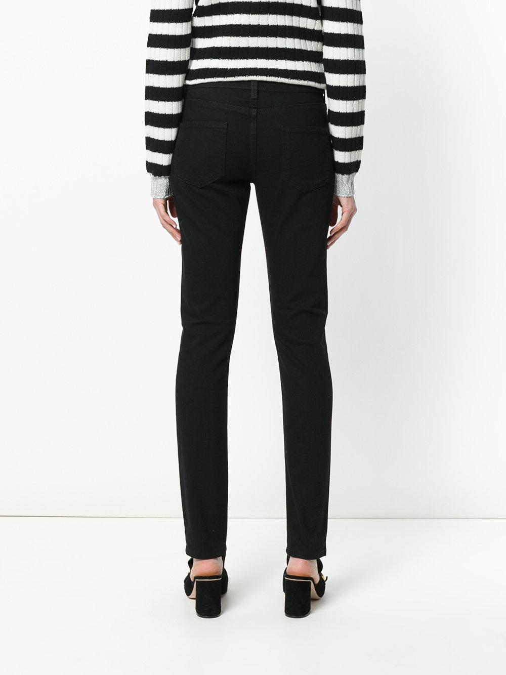 Gucci Angry Cat Embroidered Jeans in Black - Lyst