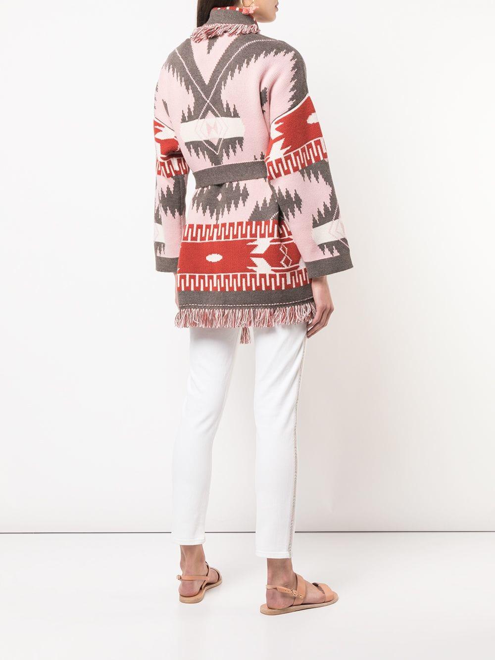 Lyst - Alanui Aztec Pattern Cardigan