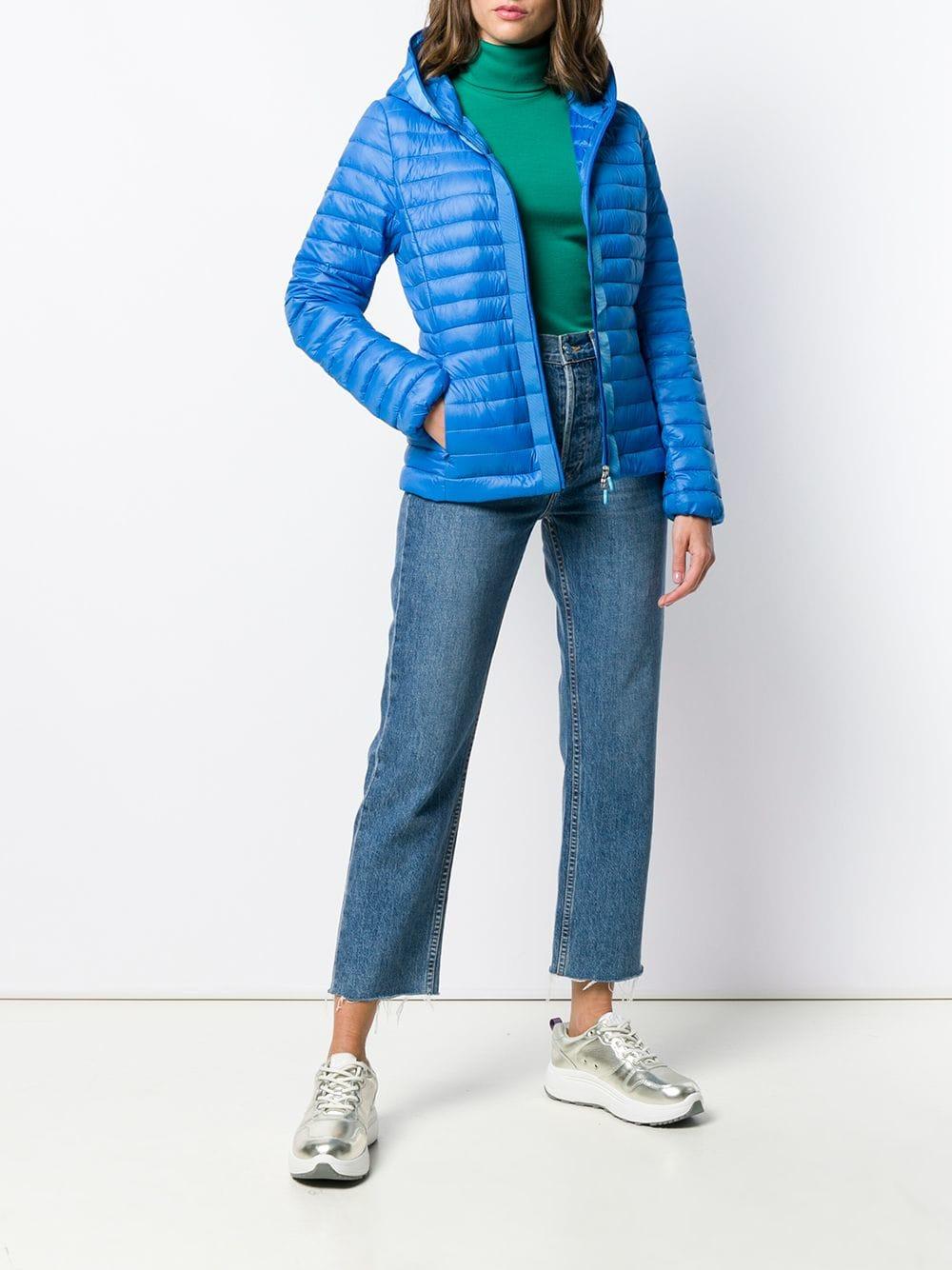 Lyst - Save The Duck Hooded Padded Jacket in Blue