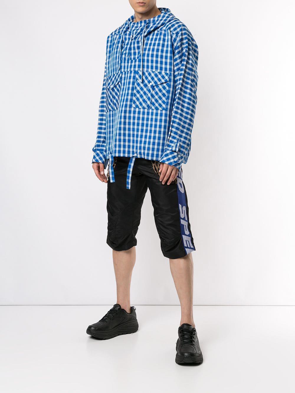 Martine Rose Animal Print Effect Cargo Shorts in Black for Men - Lyst