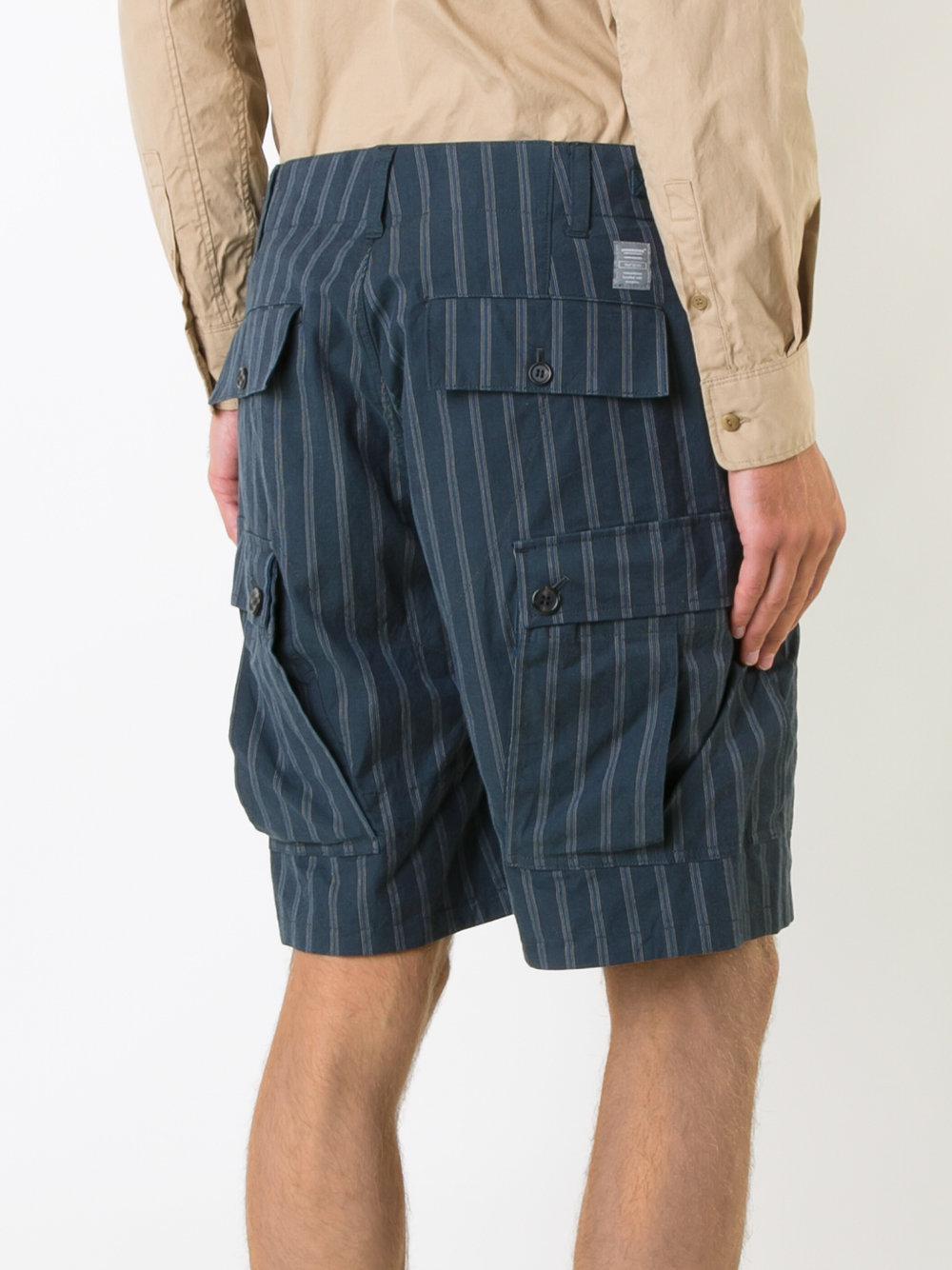 Undercover Striped Shorts in Blue for Men - Lyst
