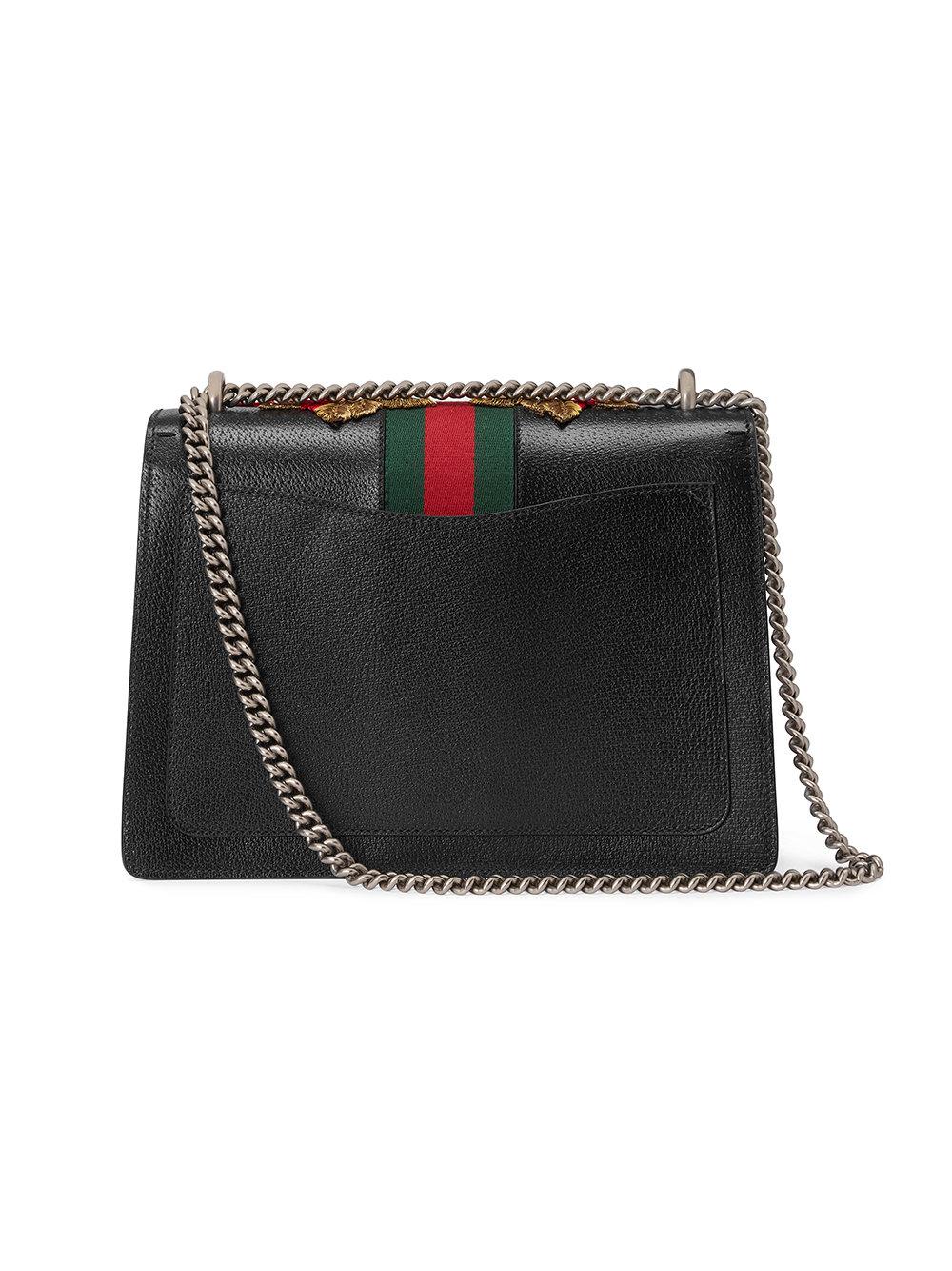 Gucci Dionysus Leather Shoulder Bag in Black - Lyst