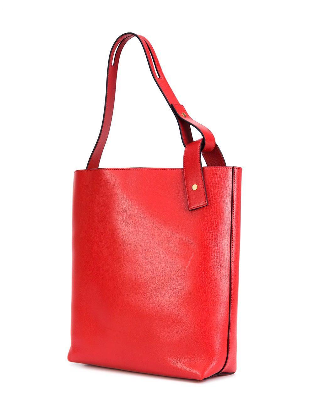 Lyst Loewe Asymmetric Tote Bag in Red