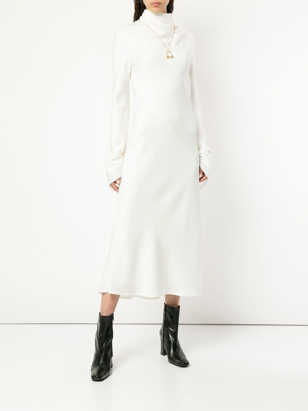 Lyst Ellery Gotham Long Dress In White Ellery White Gotham Long Dress Lyst View Fullscreen
