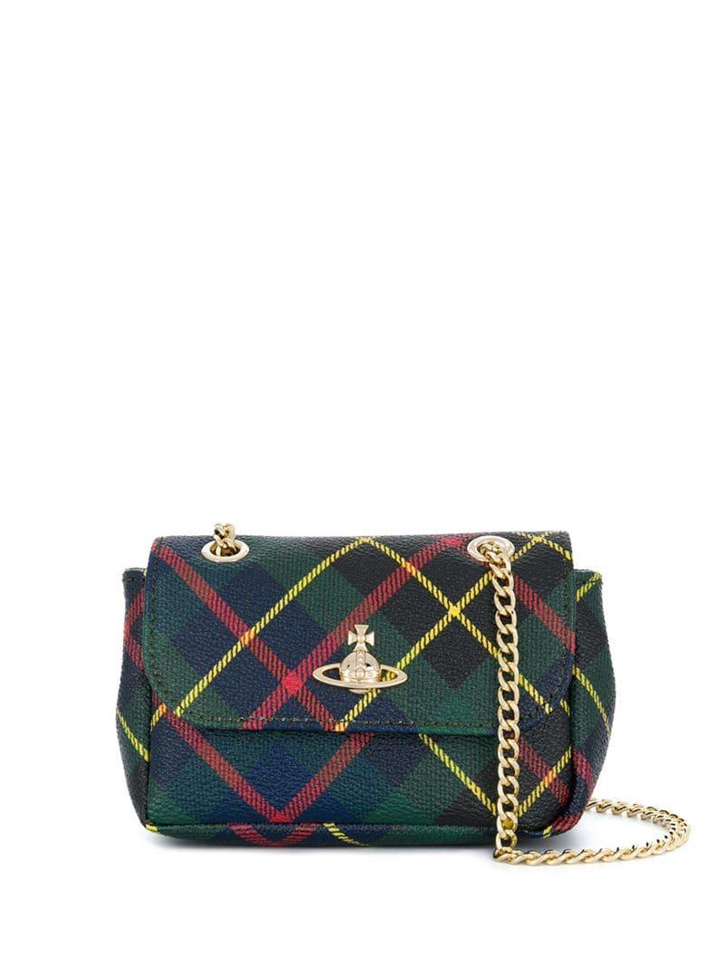 Lyst Vivienne Westwood Plaid Mini Shoulder Bag in Red