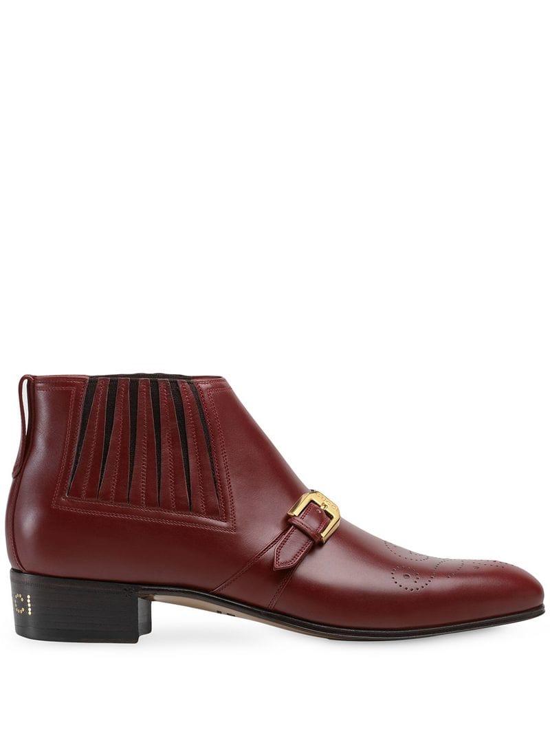 gucci leather jodhpur boots