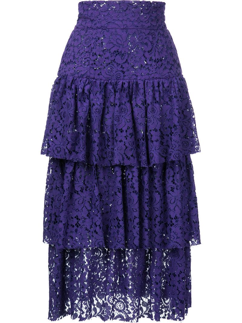 Lyst - Bambah Layered Midi Skirt in Purple - Save 32%