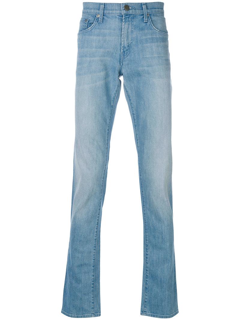 Lyst - J Brand Distressed Slim-fit Jeans in Blue for Men