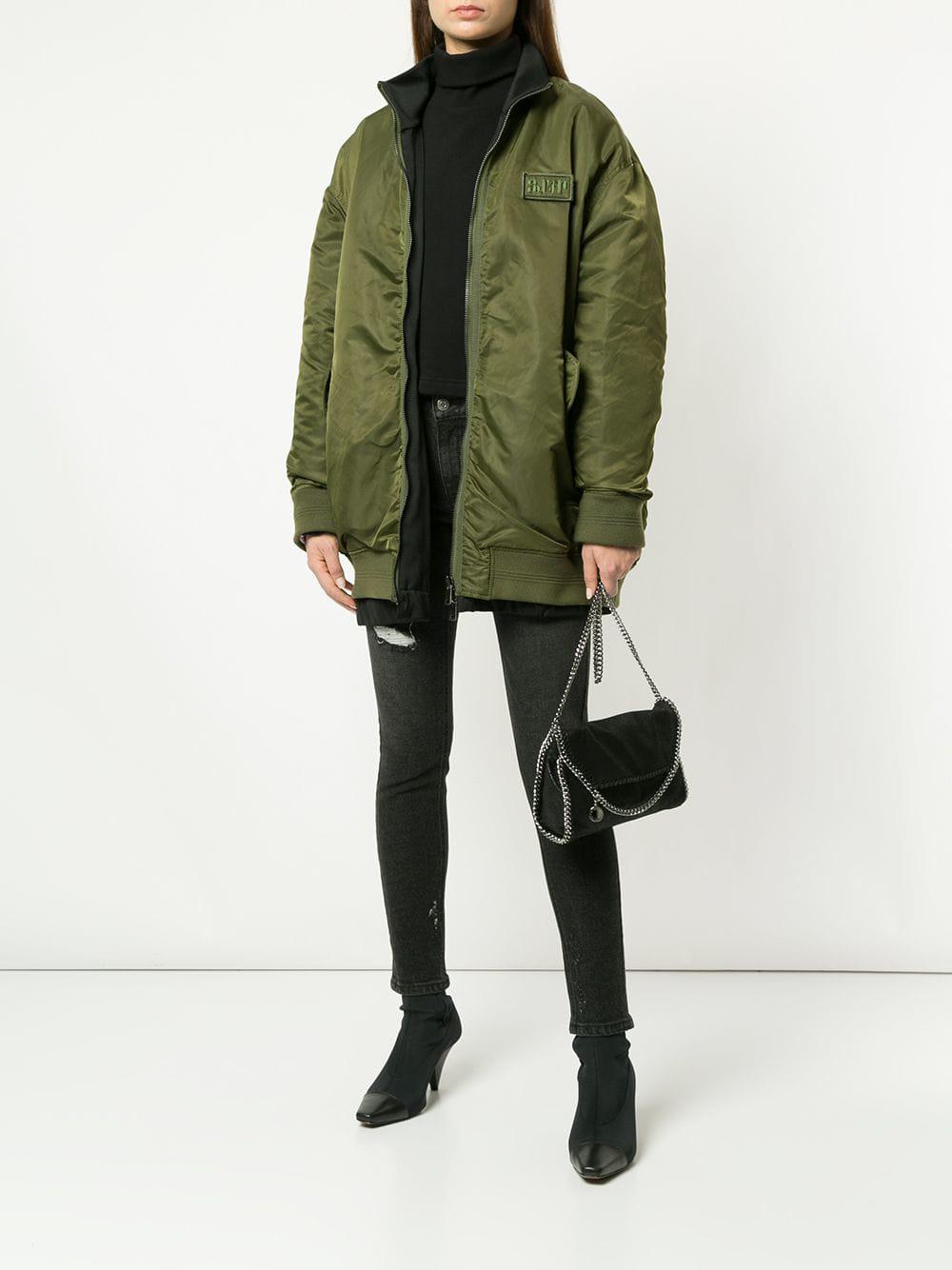 reversible verde Lyst bomber Chaqueta Sjyp extragrande de ZxgpH