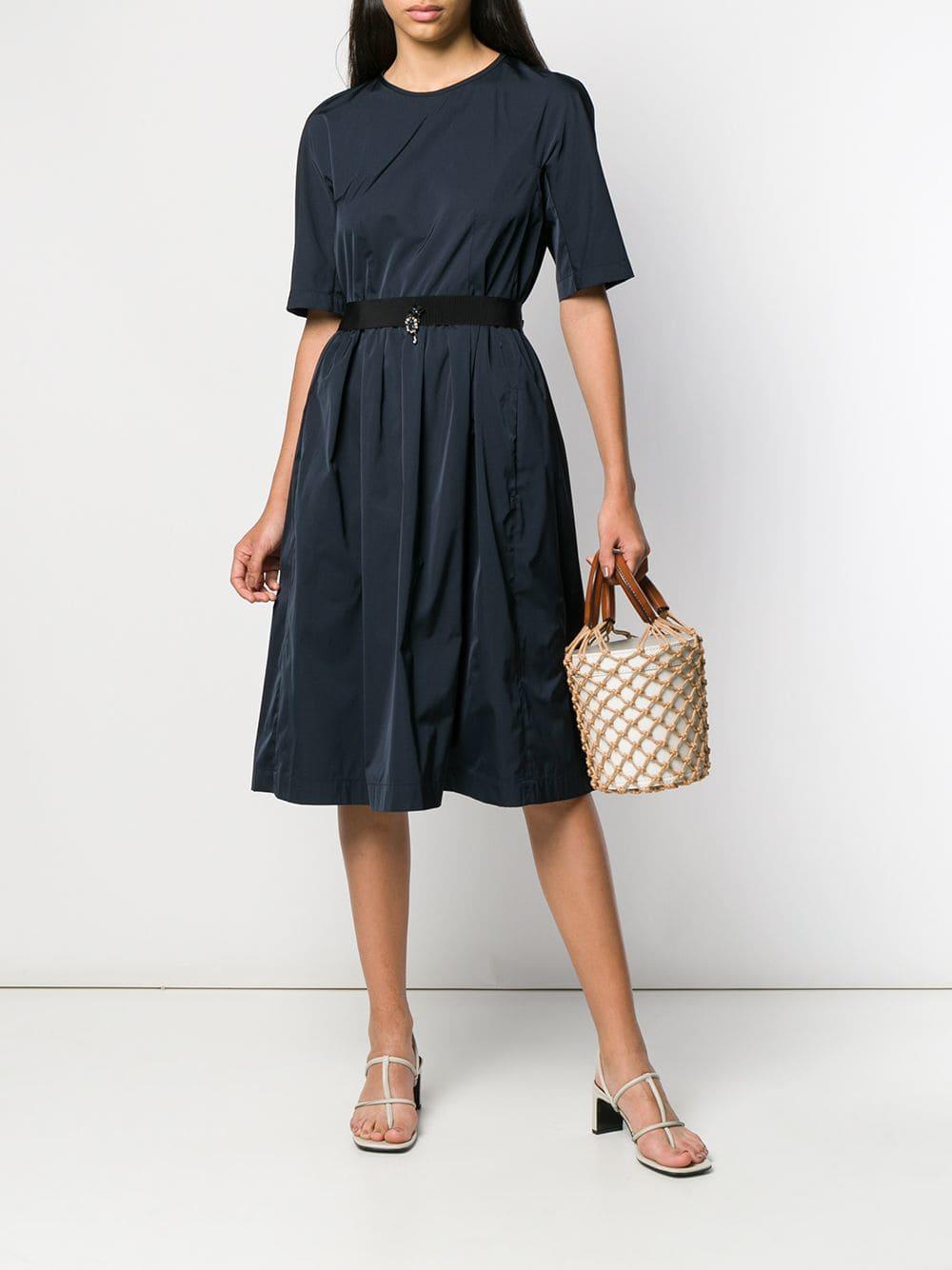 Max Mara Midi Dress in Blue - Lyst