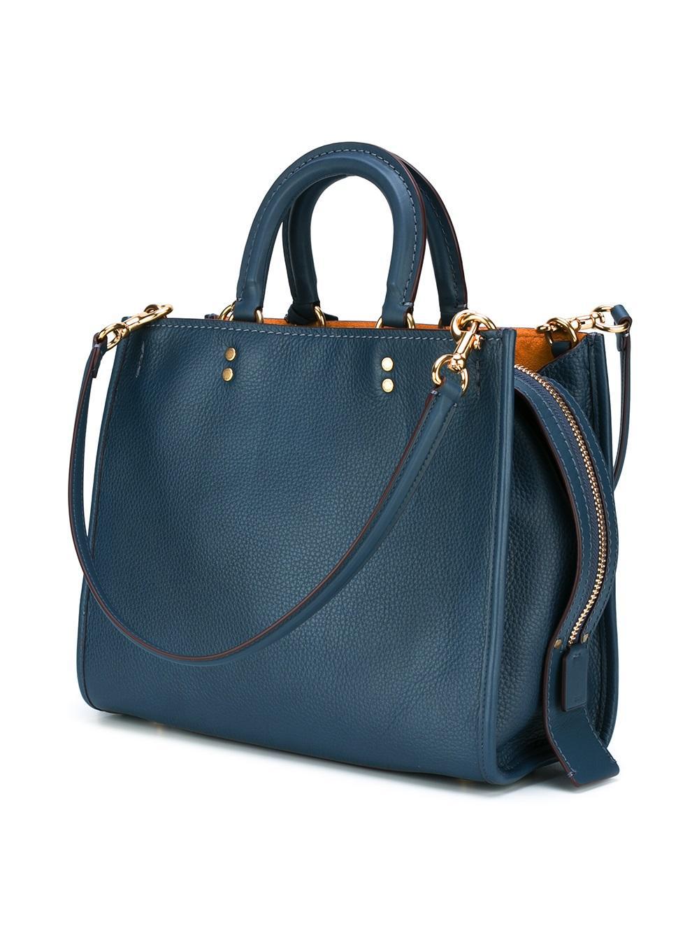 COACH 'rogue' Tote in Blue - Lyst