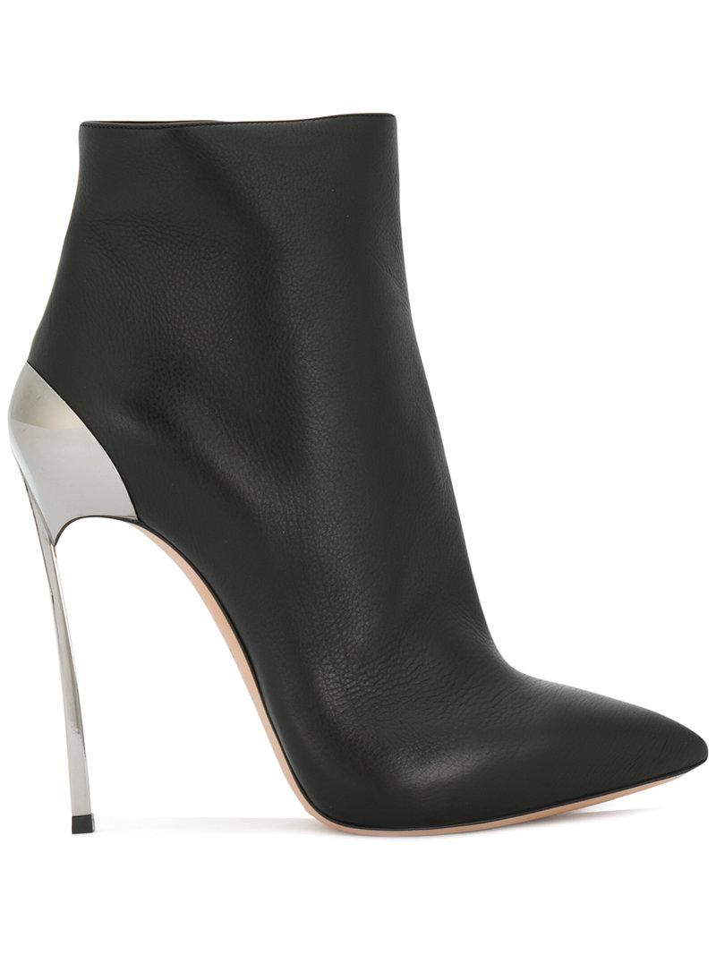 Casadei Techno Blade Ankle Boots in Black - Lyst