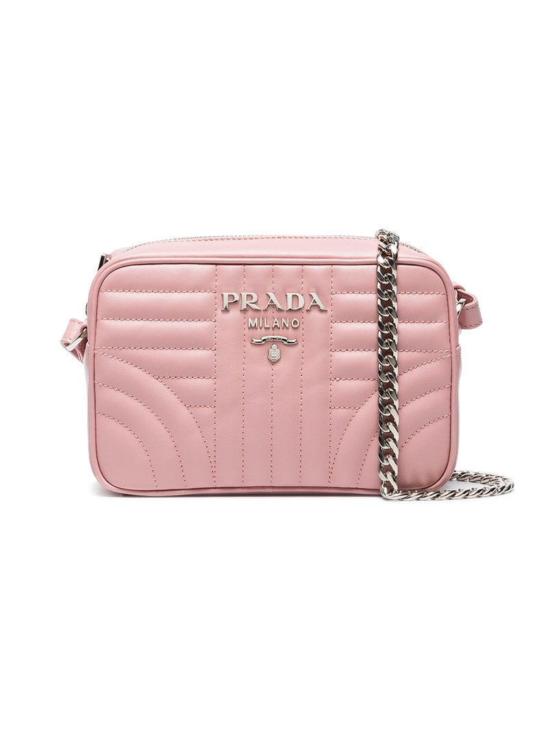 Prada Bag In Lyst Quilted 35 Save Crossbody Diagramme Pink trwvgr