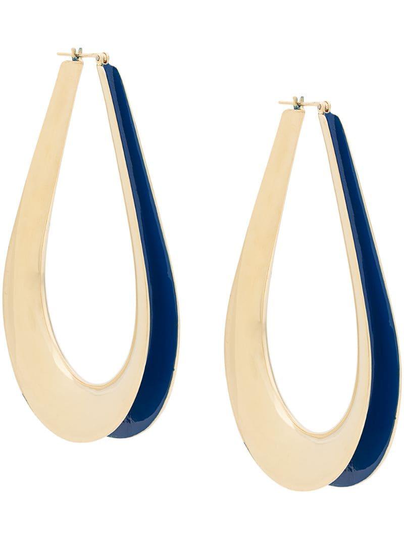 Annelise Michelson Ellipse M Hoop Earrings in Metallic - Lyst