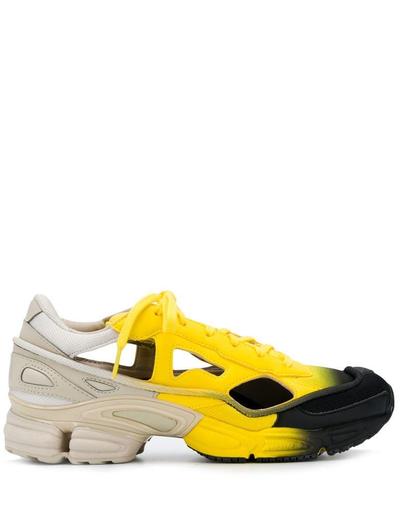 Lyst - adidas By Raf Simons Black, Yellow And Beige X Raf Simons Replicant Ozweego Sock Pack 
