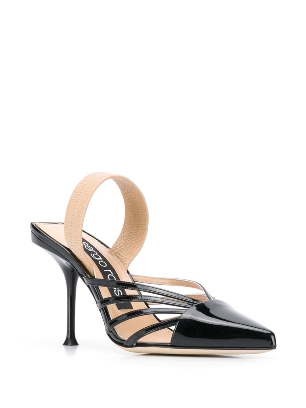 sergio rossi sequin slingback sandals