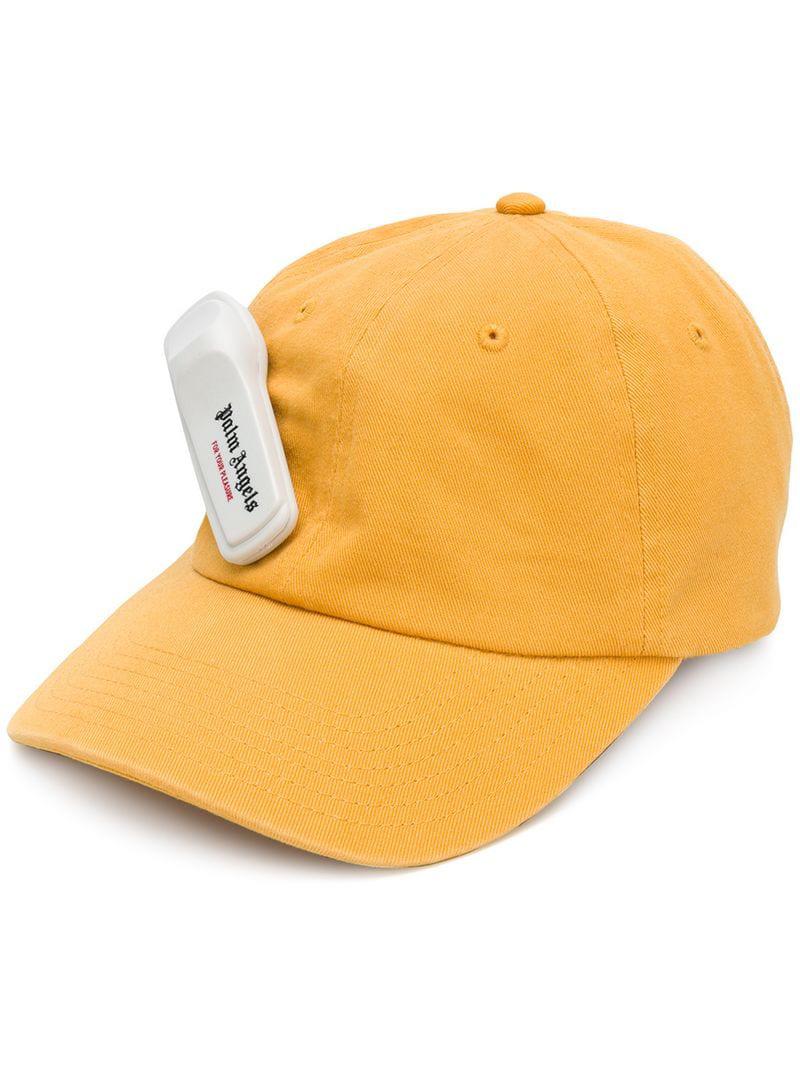 palm angels hat yellow