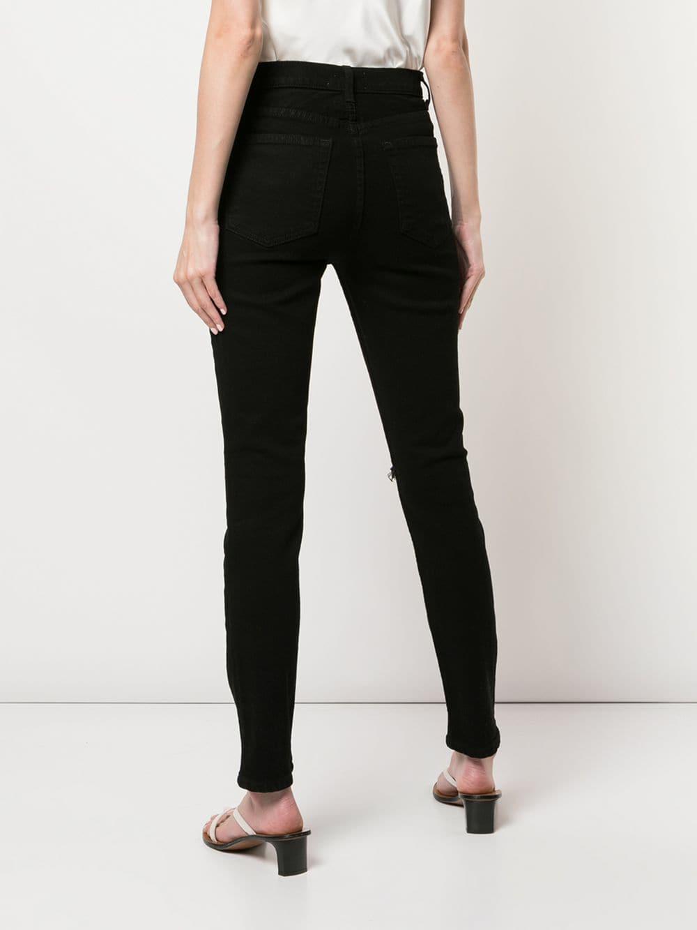 Reformation Denim Serena Jeans in Black - Lyst