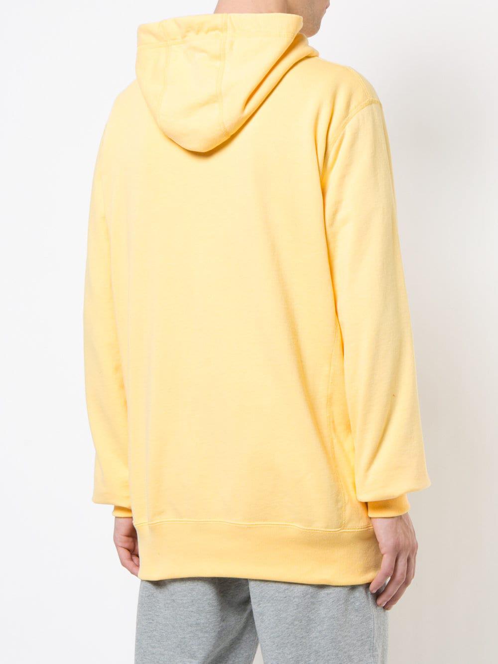 Aimé Leon Dore Cotton Oversize Branded Hoodie in Yellow & Orange ...