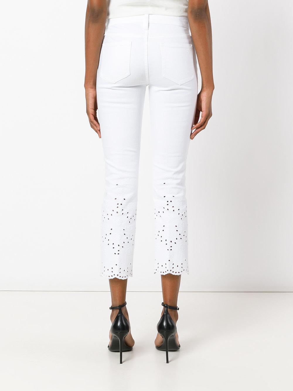 tory burch white jeans