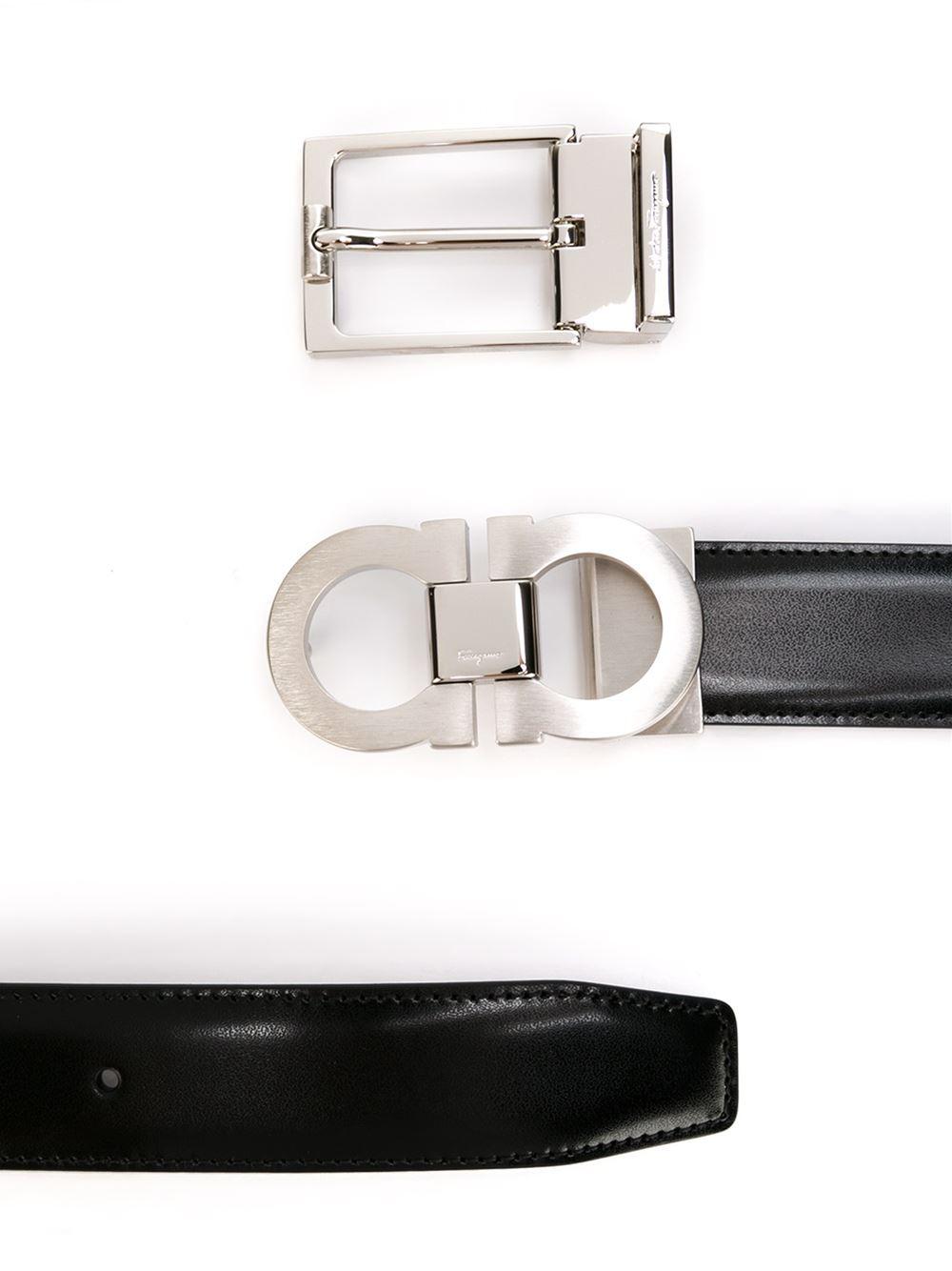 Lyst Ferragamo Interchangeable Buckle Belt Men Calf Leather