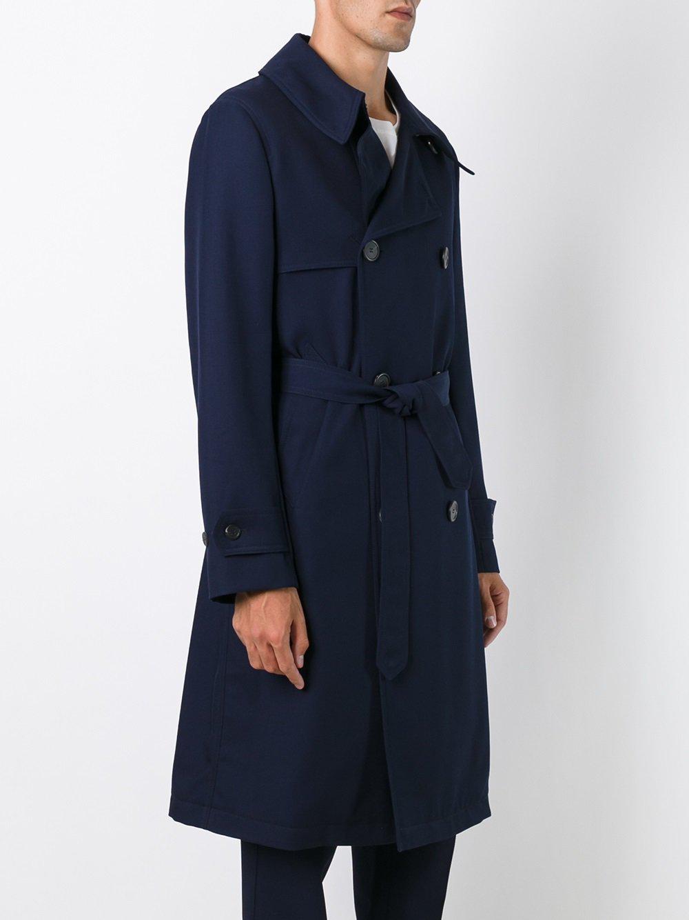 Lyst - Ami - Trench Coat - Men - Viscose/virgin Wool - L in Blue for Men