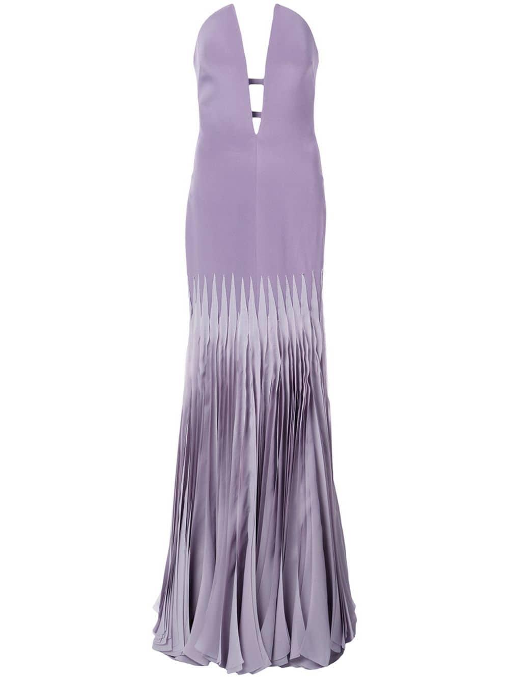 deep v gown